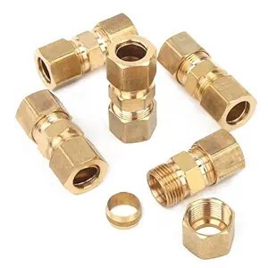 Raccord rapide en laiton 10 mm pour tube rigide, raccords de plomberie NPT, raccords de tuyau forgés - Product Image 5