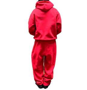 PRO ENTERPRISES hommes hiver surdimensionné lourd 500gsm 100% coton décontracté à capuche pantalons de survêtement ensemble Logo imprimé personnalisé - Product Image 4