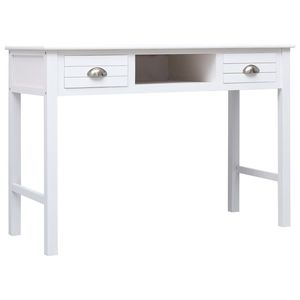 Escritorio de escritura de madera blanca 43,3 \ "x17.7 \" x29.9 \ "para uso en computadora - Product Image 2