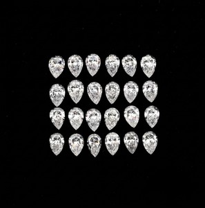 Diamants de laboratoire HPHT CVD en forme de poire, blancs, couleurs D/E/F, VVS+, 0,13 ct chacun, petites pierres d'appoint pour la création de bijoux sur mesure - Product Image 5