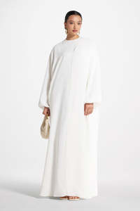 Abaya Traditionnelle Islamique pour Femme, Style Saoudien, Légère, Respirante, en Polyester, Longueur Cheville, Idéale pour l'Aïd et le Printemps, Vente en Gros à Dubaï - Product Image 2