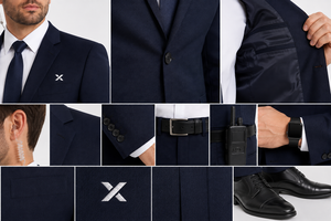 Uniformes d'aviation personnalisés à manches longues pour pilotes et personnel de cabine |   Uniformes d'aviation OEM ODM |   Uniformes du personnel de sécurité aéroportuaire pour hommes - Product Image 5