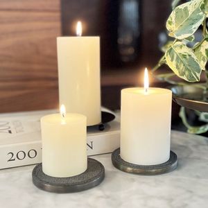 Candele a Colonna Non Profumate Avorio 3x6 Pollici con Stoppino Singolo, Confezione da 3 - Product Image 5