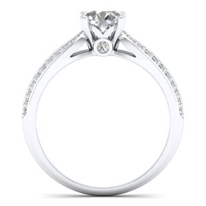 Bague de fiançailles en or massif 14 carats avec diamant certifié IGI, prix de gros REYES, pour femme, cadeau d'anniversaire, bijoux fins - Product Image 4