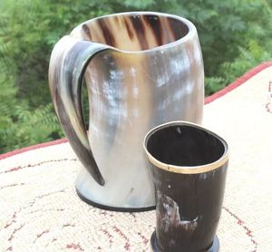 buffalo horn mugs buffalo horn drinking mugs hand made mugs eco friendly 100% natural <b>drinkware</b> <b>accessories</b> - Product Image 3
