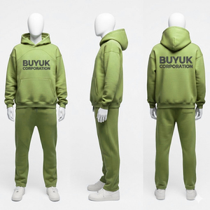 Survêtement Streetwear et Sportswear 100% Nylon Délavé à l'Acide, Vente en Gros, Personnalisé, pour Hommes, avec Hoodie Oversize et Pantalon Baggy, Léger - Product Image 1