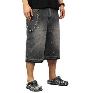 Pantalones Cortos Elásticos de Algodón 100% con Lavado Ácido Estilo Vintage Personalizados para Hombre y Mujer, Ropa Urbana Casual, Proveedor Mayorista - Product Image 5