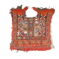 Chemisier ethnique vintage fait main pour femme à manches courtes, en coton brodé à motif floral, respirant et léger, idéal pour mariage, style Inde