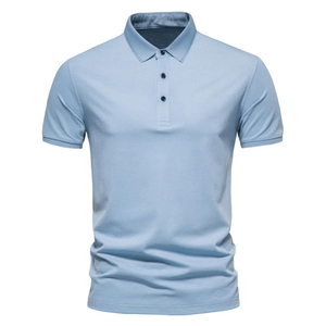 เสื้อโปโลผู้ชายคุณภาพสูง สีตามสั่ง ไซส์ใหญ่พิเศษ ผ้าฝ้าย 100% ระบายอากาศได้ดี เรียบง่าย สวมใส่สบายสำหรับผู้ชาย - Product Image 3