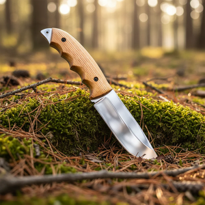 Cuchillo de Caza Vikingo de Hoja Fija Hecho a Mano, Mango de Palisandro, Hoja D2 Pulida de Espiga Completa, 14 Pulgadas, Premium - Product Image 2