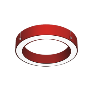 Lámpara LED Moderna ECOJAS, Luminaria Lineal Circular para Oficina, Anillo Colgante con Regulación de Intensidad, Diámetro 450mm, Garantía de 5 Años - Product Image 1