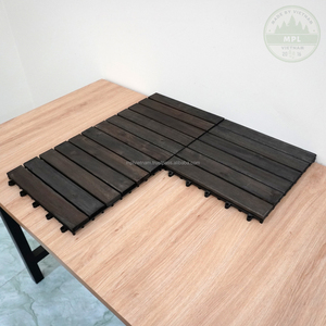 Azulejos de cubierta de Acacia de 12mm de primera calidad, pisos modernos de madera de nogal de 6 listones, hermoso balcón Exterior, parquet junto a la piscina, diseño suave - Product Image 3