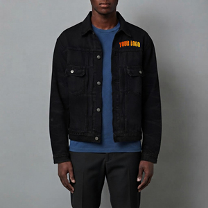 Wholesale <b>Men's</b> Winter casual wear Customizable Denim <b>Jacket</b> Long Sleeve heavyweight Breathable Windproof 100% Cotton <b>man</b> <b>jacket</b> - Product Image 4