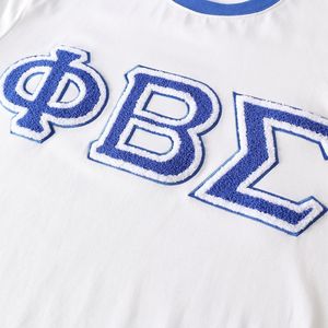 T-shirt à col rond en chenille premium Phi Beta Sigma pour hommes, coupe confortable, vêtements de fraternité grecque de haute qualité, tenue décontractée - Product Image 4
