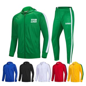 Survêtement unisexe rouge à capuche, manches longues, couleur unie, style sportif avec poches latérales, fermeture éclair, respirant, en polyester, pour l'automne - Product Image 3