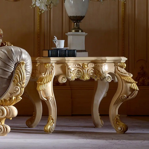 ชุดโซฟาห้องนั่งเล่นสไตล์ยุโรป ทำจากไม้มะฮอกกานีแท้ แกะสลักด้วยมือ หุ้มเบาะอย่างหรูหรา เฟอร์นิเจอร์คุณภาพสูง ผลิตในอินโดนีเซีย - Product Image 5