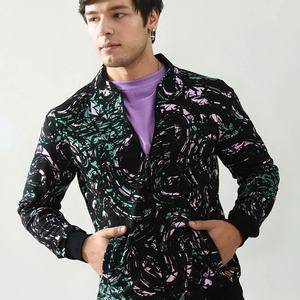 คุณภาพสูงระเหิดเสื้อกันลมการ์ตูนกีฬาผู้ชายและผู้หญิงแจ็คเก็ตซาตินแจ็คเก็ตผู้หญิงซาติน - Product Image 1