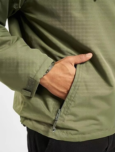 Chaqueta con Capucha Verde Oliva para Hombre, Resistente al Agua, Ropa Deportiva para Exteriores, Ropa para Clima Frío y Uso Diario, Abrigo con Capucha de Lona, Calidad Industrial - Product Image 4