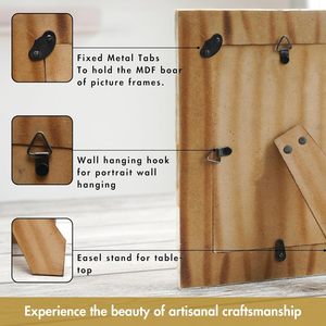 Venta directa del fabricante, diseño moderno personalizado, forma cuadrada, pintura al óleo de madera, marco de fotos flotante, marco de fotos de Metal - Product Image 4