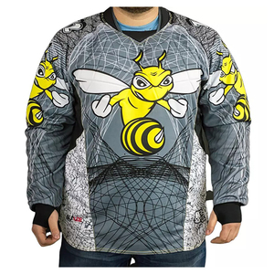 Camiseta de Paintball con Gráficos Impresos de Alta Densidad, Duradera, 100% Poliéster, Transpirable, Paneles Laterales Ventilados, Unisex, Adulto, Personalizada - Product Image 5