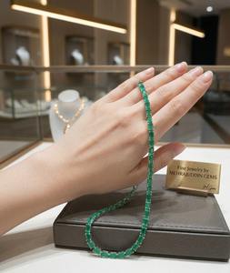 Collier ras du cou tendance en argent 925 avec onyx vert chrétien pour femme – Idéal pour mariage, cadeau ou soirée - Product Image 4