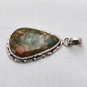 True Beauty – pendentifs en argent Sterling 925 fuchsia en forme de poire, bijoux uniques en argent Sterling - Product Image 4