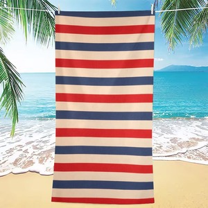 Toalla de Playa de Verano de Algodón Turco Personalizada - Suave, Absorbente, Hipoalergénica, con Diseño a Cuadros de Lujo y Compresión - Product Image 4