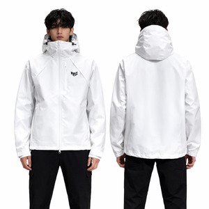 Men Hooded Waterproof Jacket Windproof Outdoor Streetwear Jacket Lightweight Custom OEM Wholesale Supplier USA - Product Image 1