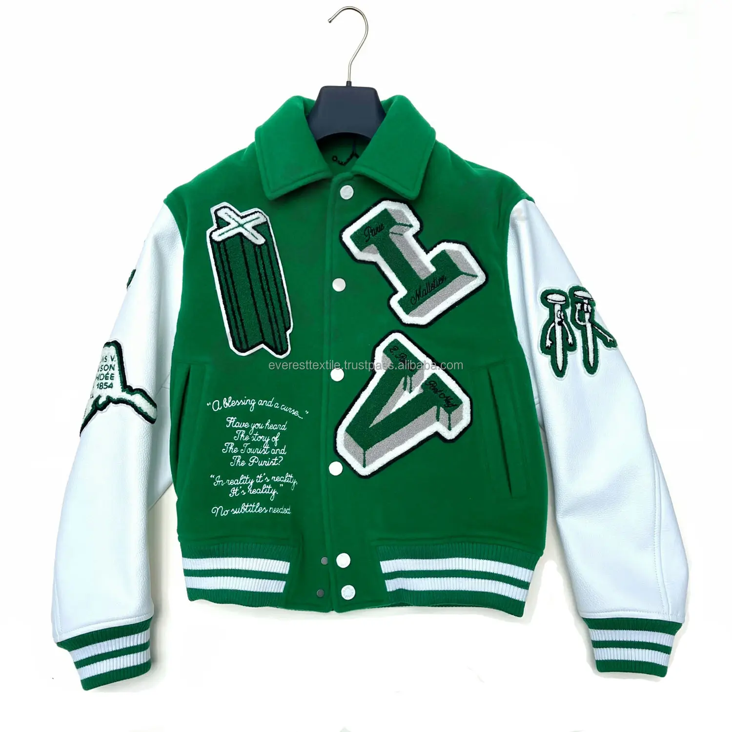 Hot Selling Custom Cool Style Fleece Winter Varsity Jacken Baseball Bomber Leder Varsity Jacken für Männer