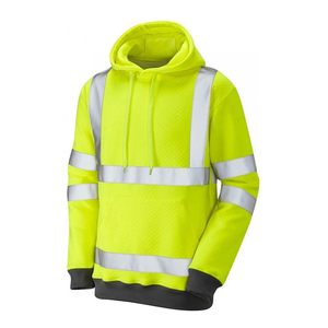 Sudadera con Capucha de Alta Visibilidad para Trabajo, con Forro Polar Cálido, para Hombre, Sudadera de Seguridad de Alta Visibilidad para Construcción, con Logotipo Personalizado - Product Image 5