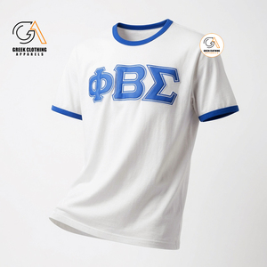 เสื้อยืด Phi Beta Sigma รุ่นพรีเมียม 350 กรัม ปี 1914 ทรงทางการ แขนสั้น ทรงปกติ เป็นมิตรกับสิ่งแวดล้อม คอกลม ปักลาย ระบายอากาศได้ดี - Product Image 4