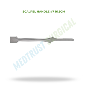 Scalpel Handle #7 16.5cm Neuro Spine Surgical Instrument Stainless Steel Fine Blade <b>Holder</b> Surgical Use - Product Image 2