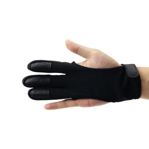Gants de tir à l'arc personnalisés en cuir, protection pour le poignet et les doigts, pour arc classique, longbow, chasse et entraînement en extérieur - Product Image 2
