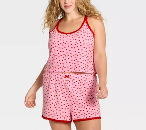 Ensemble pyjama personnalisé OEM avec logo pour femme : débardeur et short en jersey, vêtements de sport respirants et très extensibles, lingerie féminine - Product Image 1