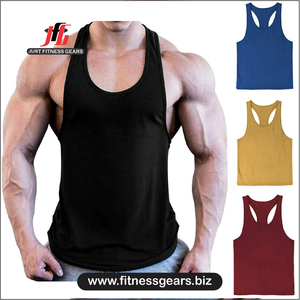 JUST FITNESS GEARS Camiseta Deportiva de Tirantes para Hombre, Diseño Personalizado, Tejido Transpirable 100% Poliéster, Ajuste Musculoso, para Gimnasio y Fitness - Product Image 6