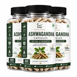 Capsules d'Ashwagandha à Marque Blanche les Plus Vendues – Extrait Pur et Naturel de Racine d'Ashwagandha pour le Soulagement du Stress et le Soutien Énergétique – Végétalien pour Adultes - Product Image 1