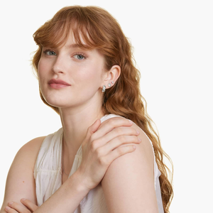 Boucles d'oreilles clous en argent sterling 925 avec moissanite, diamant étincelant, bijoux fins classiques pour femme, style intemporel - Product Image 5