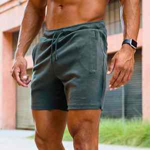 Pantalones Cortos Deportivos de Algodón para Hombre ODM, Cintura Media, Secado Rápido, Entrepierna de 5 Pulgadas, Elásticos, con Cierre de Cordón, Antiarrugas - Product Image 6