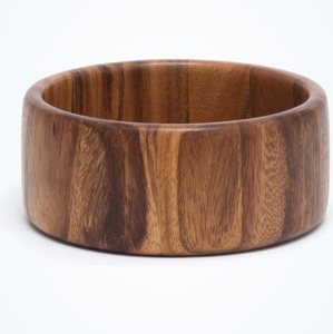Nouveauté : Saladier en bois d'acacia, écologique, fait main, pour la cuisine et la salle à manger, bois naturel - Product Image 2
