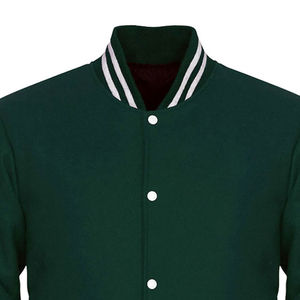 Vestes de baseball et vestes varsity en cuir personnalisées brodées, de haute qualité, pour hommes, vente en gros, mode hiver. - Product Image 4