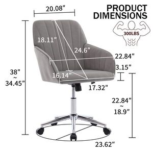Sedia da Ufficio Ergonomica TY con Schienale Regolabile, Comoda Sedia Girevole in PU per Lunghe Sessioni di Seduta, Certificata BIFMA per Casa e Camera da Letto - Product Image 2