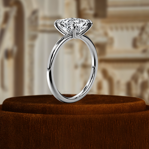 Bague de fiançailles solitaire en diamant de laboratoire taille princesse 1,5 carat certifié IGI, or jaune 14 carats, minimaliste, pour fête, mariage, mariée - Product Image 5