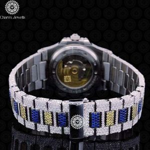 Charm Jewells Luxury Stainless Steel Watch 42mm Round Dial Sapphire Crystal Quartz Movement <b>Chronograph</b> Unisex Fashion Design - Product Image 4