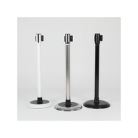 [BS-SS(RD)] Poteau de séparation de file d'attente avec système de rebond lent, poteau de guidage pratique et durable en ceinture, matériau haute résistance fabriqué en Corée
