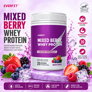 Concentrado de Proteína de Suero de Leche Elma Food 1KG Sin Azúcar Añadido 50 Porciones Fórmula de Crecimiento Muscular con BCAA Proteína en Polvo Sin GMO - Product Image 1