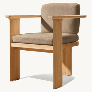 Silla de Comedor de Madera de Teca de Estilo Moderno para Restaurante, Hotel y Jardín, para Cocina, Sala de Estar, Uso en Exteriores, Muebles - Dune - Product Image 2