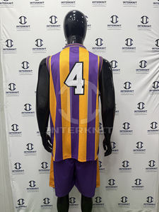 Ensembles de sport athlétiques de basketball pour hommes personnalisés par sublimation, uniformes d'équipe, kits de maillots de sport à séchage rapide (vente en gros OEM) - Product Image 3