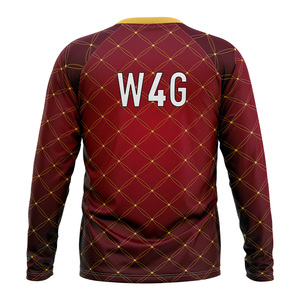 Custom Logo Men's Eco Friendly Sublimated Crew Neck Full Sleeve Gym Shirt Yoga Workout <b>Top</b> Wholesale Manufacturer - Product Image 3