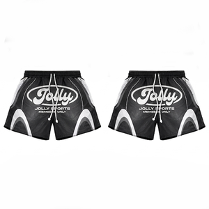 Shorts coupe-vent pour femmes, 130 GSM, polyester tissé doux, bleu et blanc, panneau latéral imprimé par sublimation, logo personnalisé, shorts pour femmes - Product Image 4