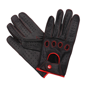 Gants de Conduite Décontractés Unisexe en Peau de Mouton Respirante, Style Sportif, Coupe Ajustée, Doigts Entiers, Quatre Saisons - Product Image 6